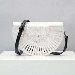 Deluxxe Halani Luxury Acrylic Shoulder Bag